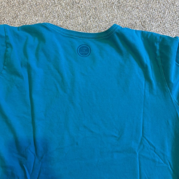 Life is Good with Tacos Crusher Tee Size XXL Blue - Picture 3 of 5